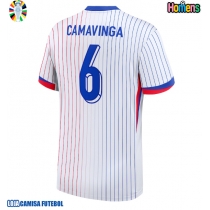 Camisa de Futebol França Eduardo Camavinga #6 Equipamento Secundário Europeu 2024 Manga Curta
